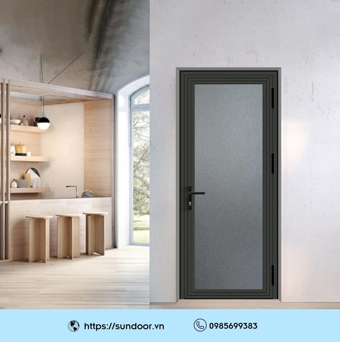 Cửa nhôm Xingfa dùng trong môi trường công sở